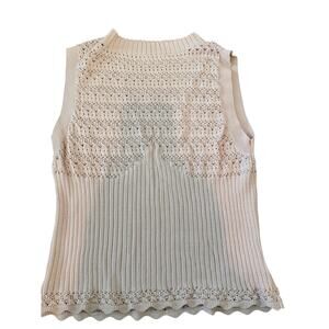 Sage The Label Women's Beige Mock Neck Sweater Size Large